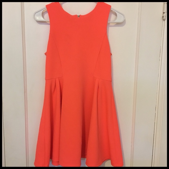 My Michelle Other - 🕷🧙🏻‍♀️🕸NEON ORANGE/PINK SKATER DRESS SIZE 14